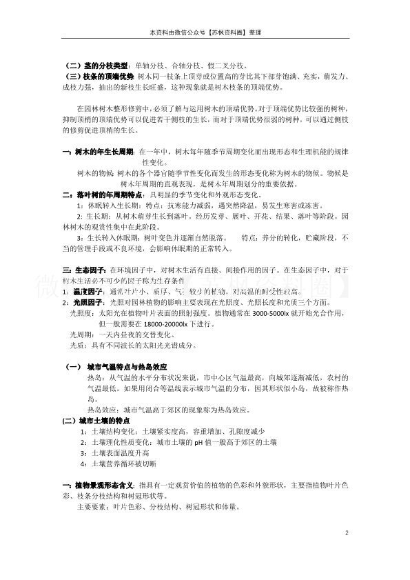 园林植物栽培与养护